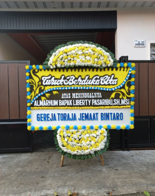 Papan Bunga Duka di Pedan